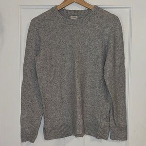 J. Crew Heathered Gray Crewneck Sweater